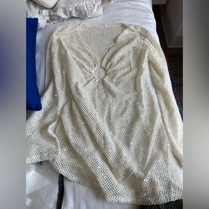 Sparkly swim coverup